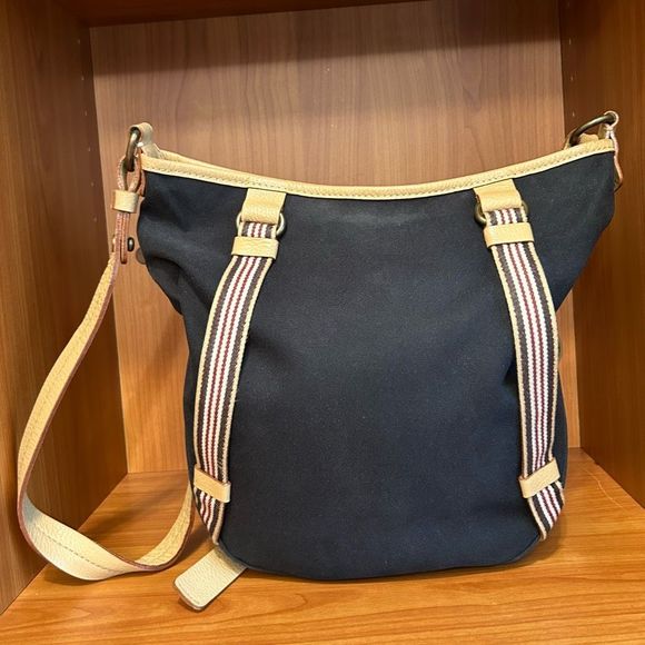 Burberry London Blue Label Messenger Crossbody Canvas Bag - Picture 7 of 11